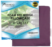 Relax Home Life Wedge Pillow Cover Designed To Fit Our 7.5" Bed Wedge 25"W x 26"L x 7.5"H, 100% Egyptian Cotton Replacement Wedge Pillowcase, Fits Most Wedges Up To 27"W x 27"L x 8"H